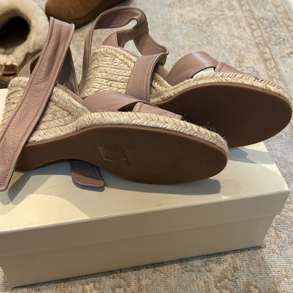 Ankle tie leather wedge - Picture 5 of 5